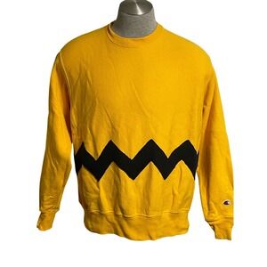 Charlie Brown Sweatshirt Halloween Party Costume Men's Large